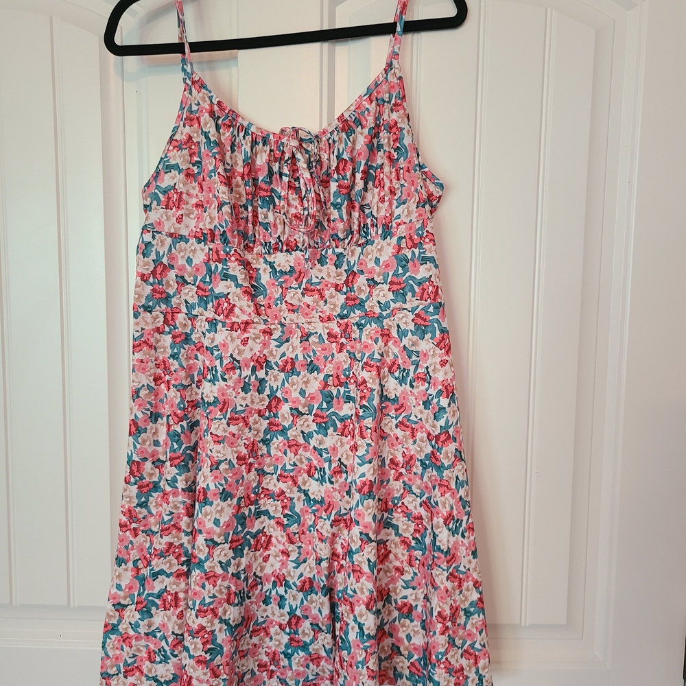 Floral Spaghetti Strap Sundress